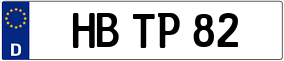 Trailer License Plate